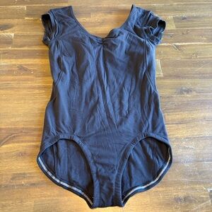 Ivivva Black Leotard One Piece Dance Gym Girls 14 Bodysuit